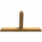 Ekena Millwork Portland Rough Sawn Timber Gable Bracket, Western Red Cedar, 72"W x 45"H x 4"D x 6"F, 15/12 Pitch GBW072X45X0406POR00RWR - alternate 5